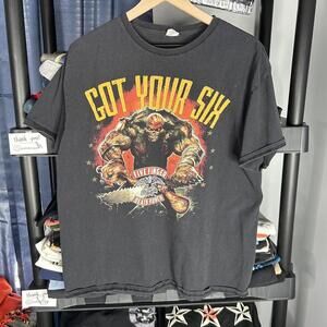 y2k five finger death punch grunge band graphic tee xl